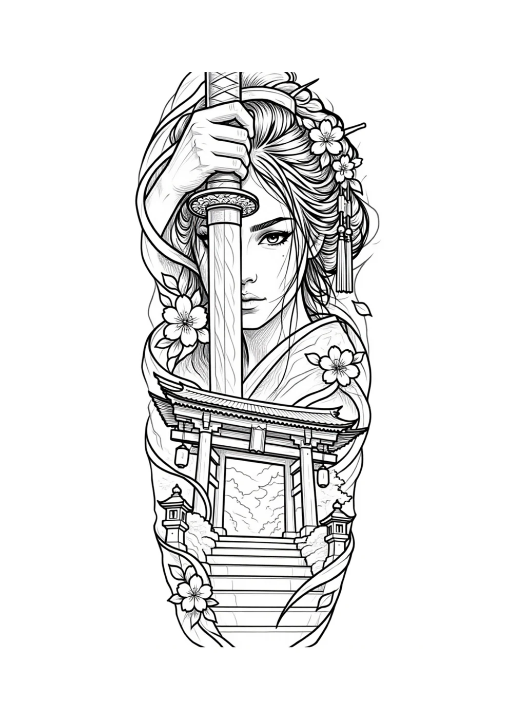 Geisha — Engraving V2